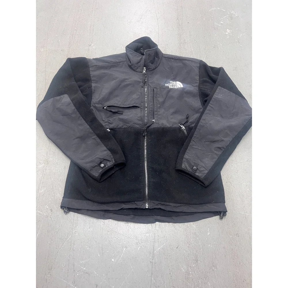 The North Face Denali Jacket Men M Black Polartec Fleece Full Zip Hiking Outdoor